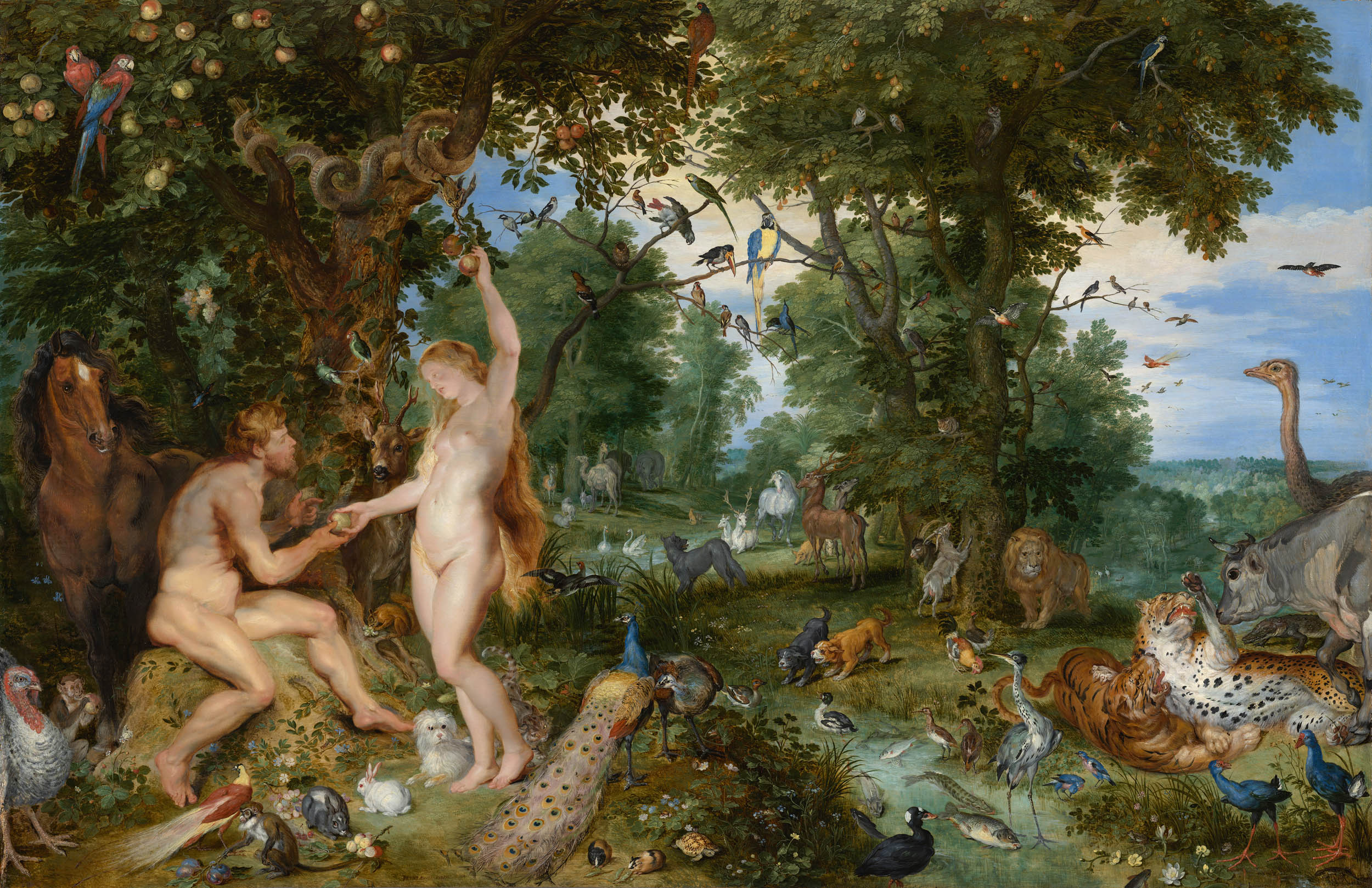 The Garden of Eden with the Fall of Man, Brueghel and Rubens