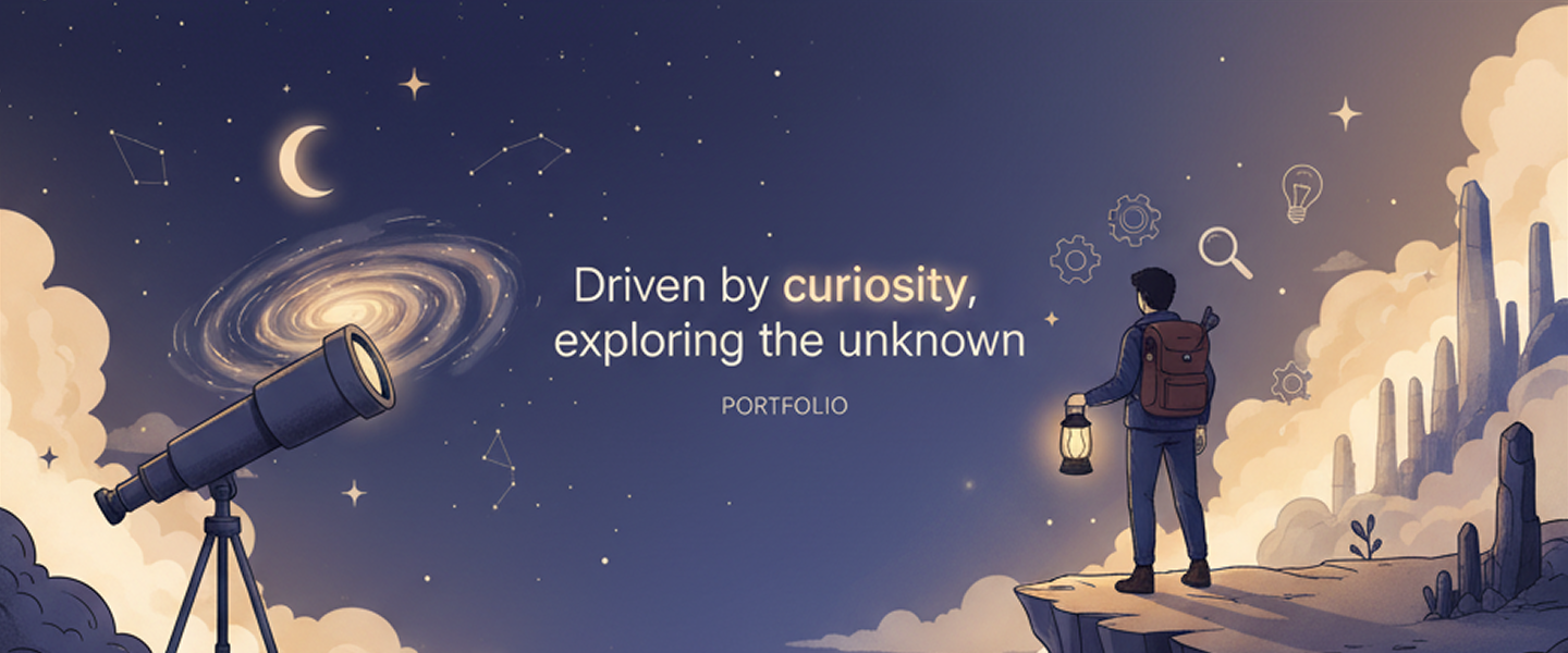 关于好奇心的插画