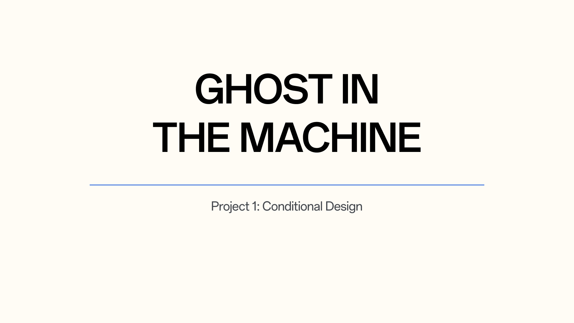 Project 1 Slide 1